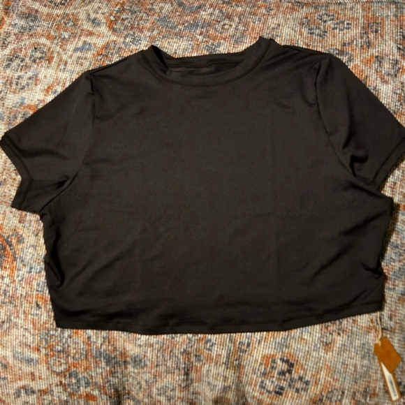 Skims Black swim crop t-shirt size 4X - Picture 1 of 3